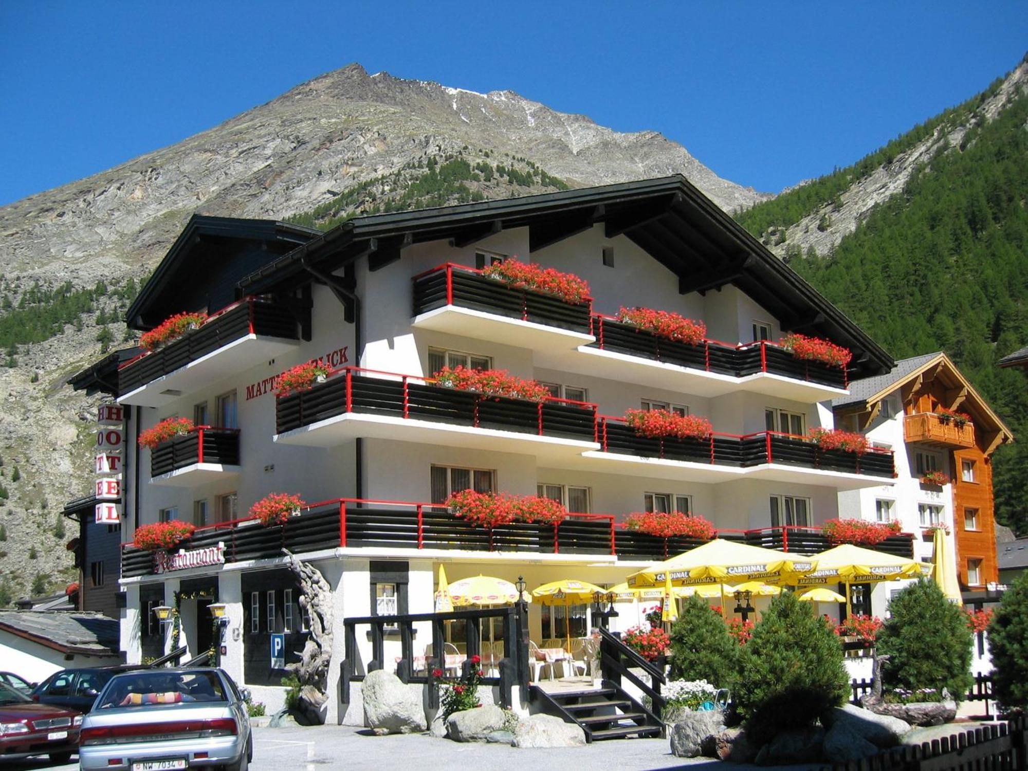 Hotel Restaurant Mattmarkblick サース・アルマゲル エクステリア 写真